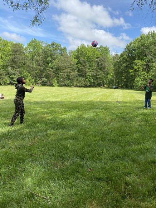 ACDC Baltimore’s 4-H Club, Question:
 Is it a ball toss or a gravity lesson?